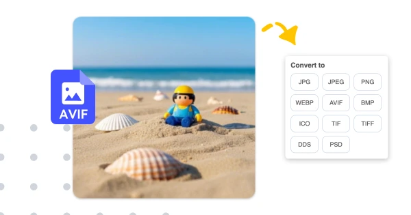 Convert AVIF to JPG, PNG, and More Formats Online