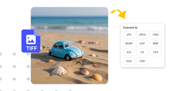 Convert TIFF to JPG, PNG, and More Formats Online